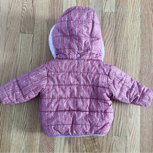 Patagonia Baby Reversible Pink Puffer Jacket 3-6 months - Picture 4 of 4